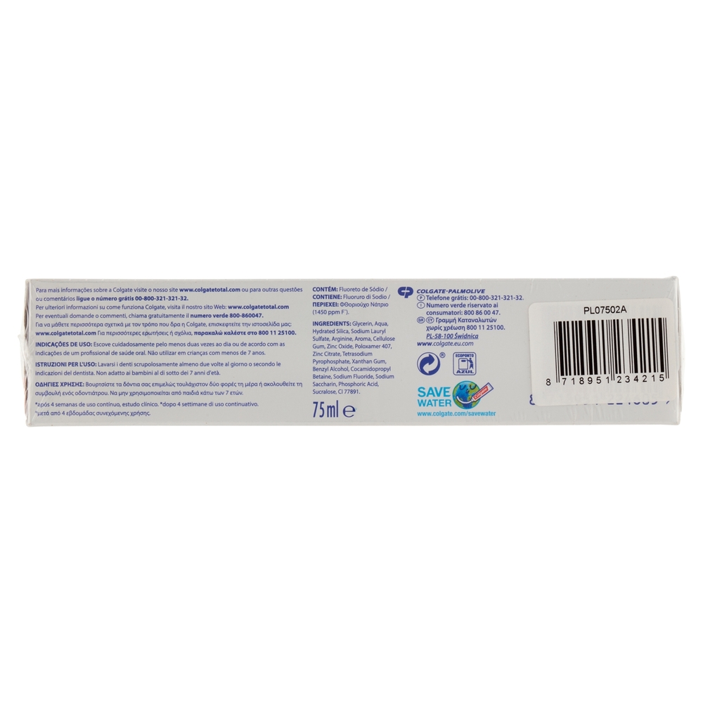 Colgate Total Original Dentifricio 2 x 75 ml